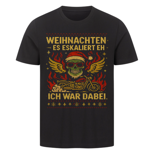 Ugly Christmas Es eskaliert eh Biker Premium T-Shirt 4