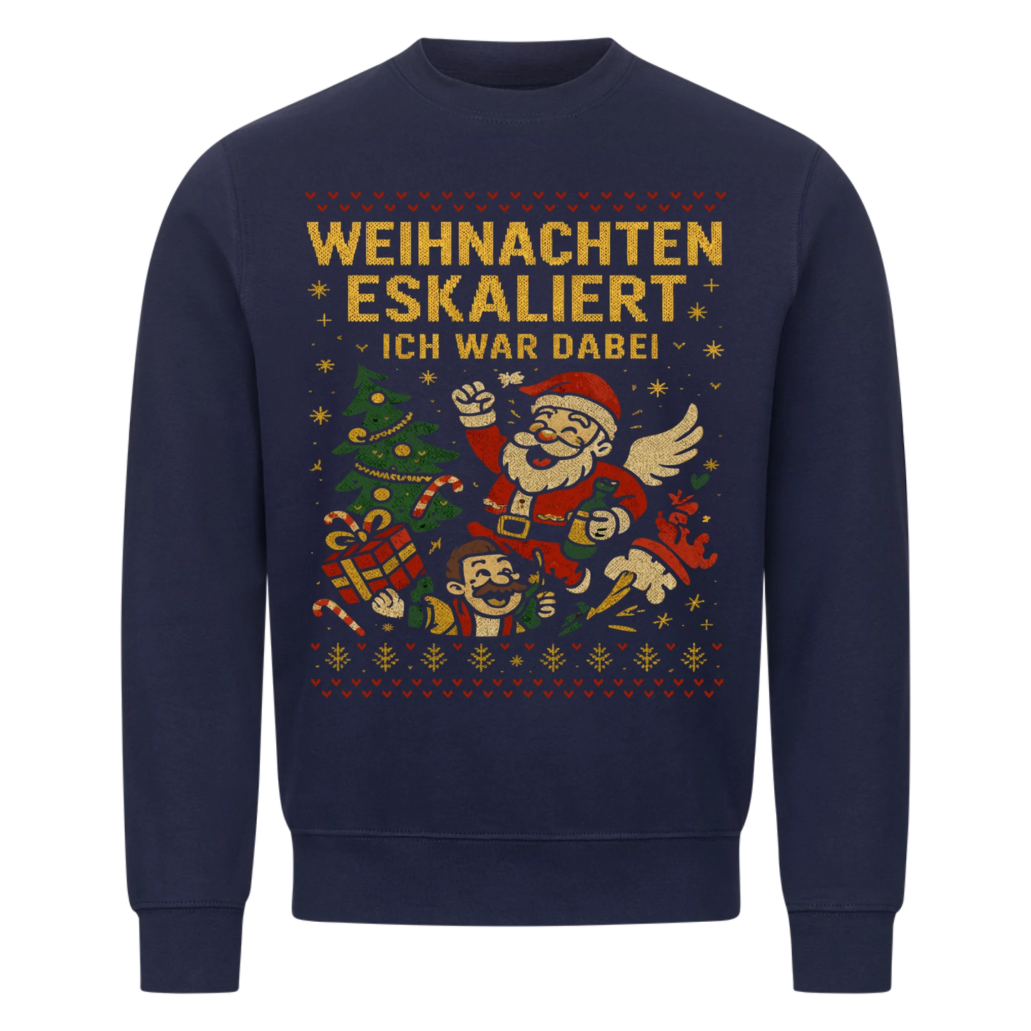 Ugly Christmas Es eskaliert eh Premium Sweatshirt 2