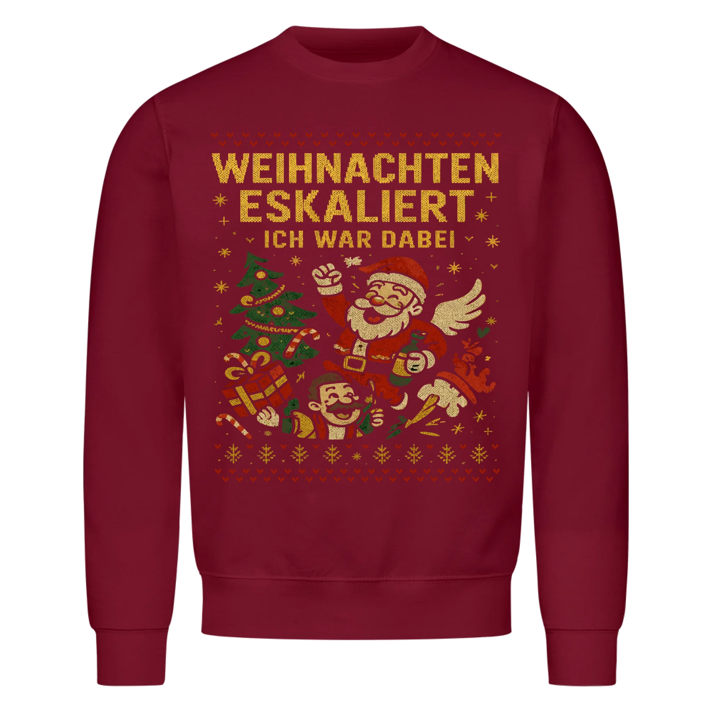 Ugly Christmas Es eskaliert eh Premium Sweatshirt 2