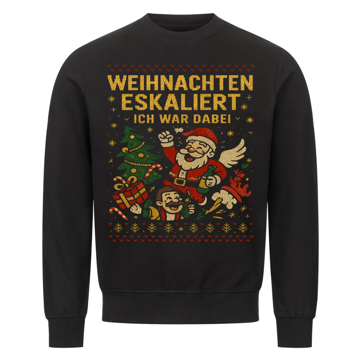 Ugly Christmas Es eskaliert eh Premium Sweatshirt 2