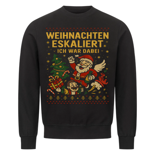 Ugly Christmas Es eskaliert eh Premium Sweatshirt 2