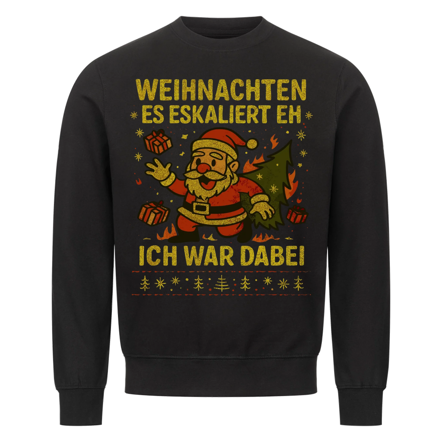 Ugly Christmas Es eskaliert eh Premium Sweatshirt 3