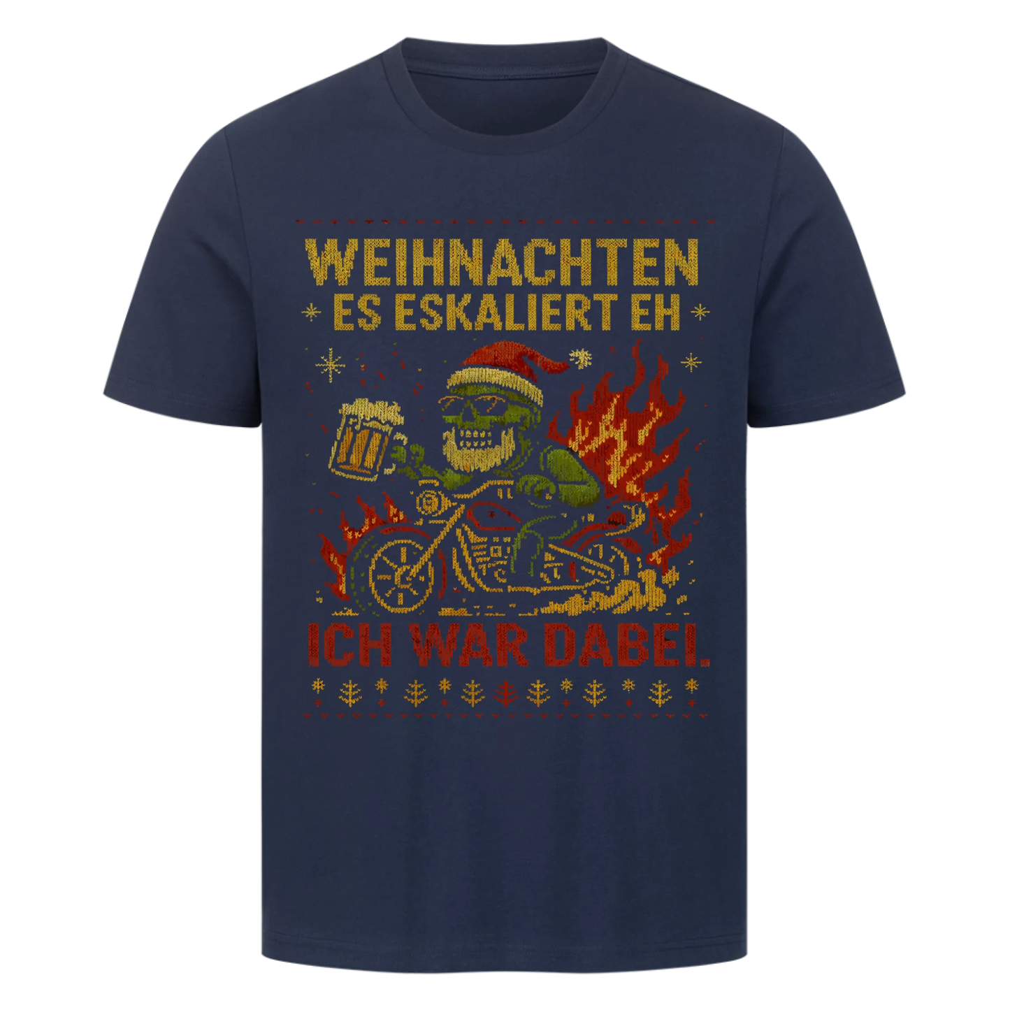 Ugly Christmas Es eskaliert eh Biker Premium T-Shirt 5