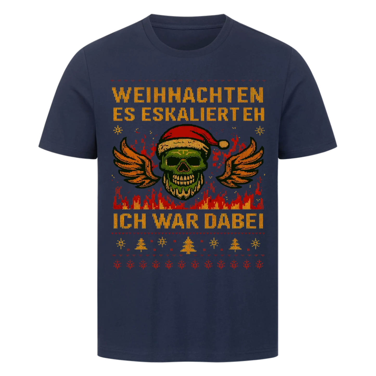 Ugly Christmas Es eskaliert eh Biker Premium T-Shirt 6