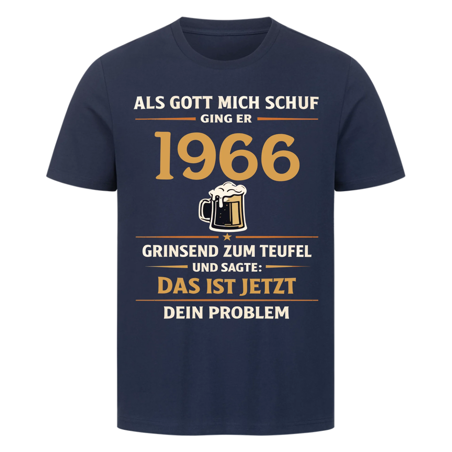 Als Gott mich schuf ging er [1966] zum Teufel personalisiert Premium T-Shirt 4