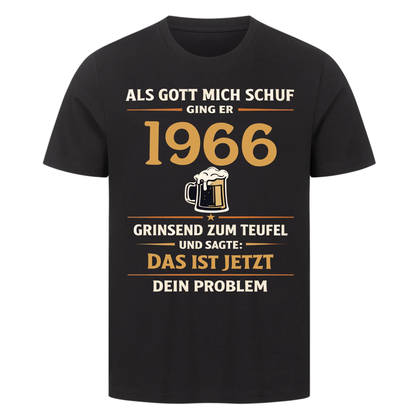 Als Gott mich schuf ging er [1966] zum Teufel personalisiert Premium T-Shirt 4