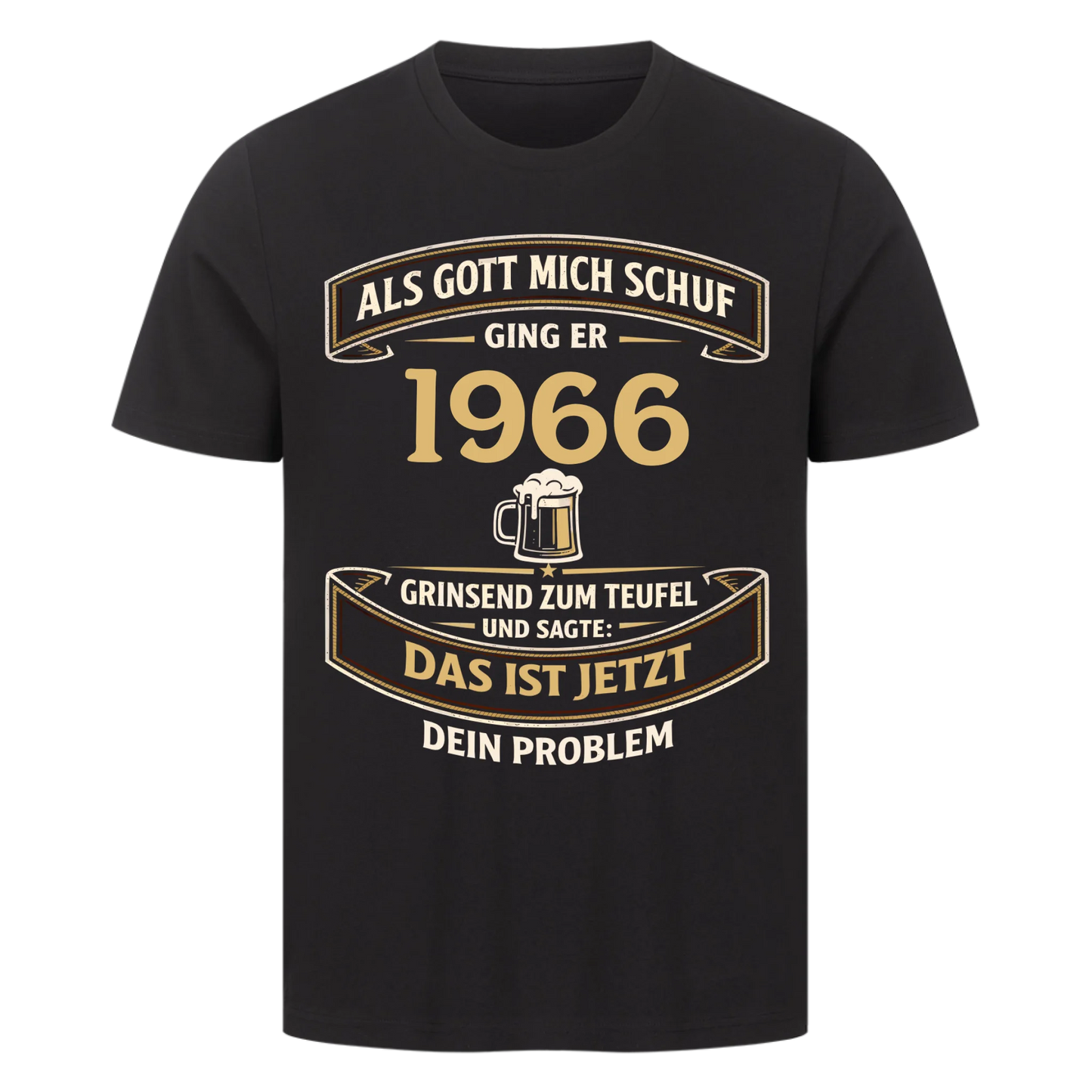 Als Gott mich schuf ging er [1966] zum Teufel personalisiert Premium T-Shirt 5