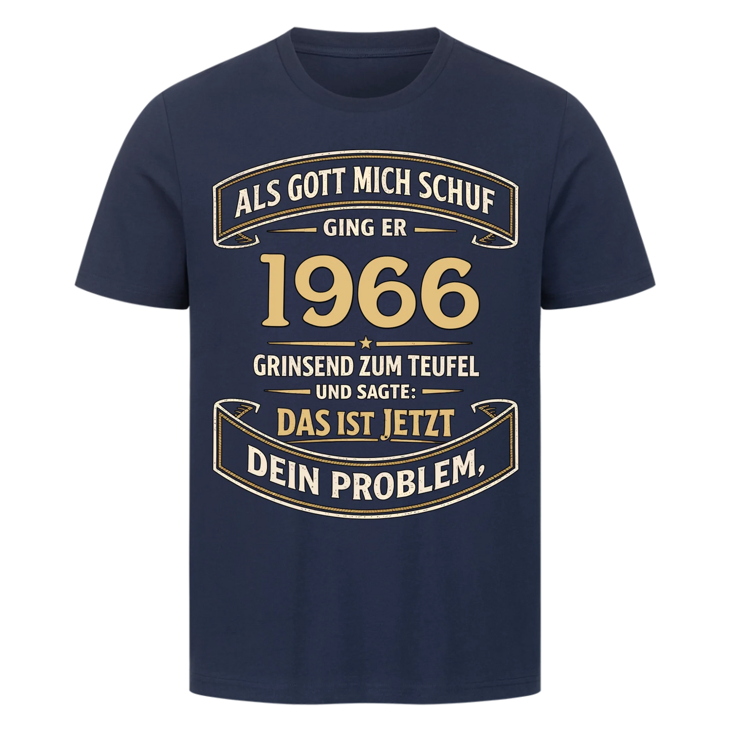 Als Gott mich schuf ging er [1966] zum Teufel personalisiert Premium T-Shirt 9