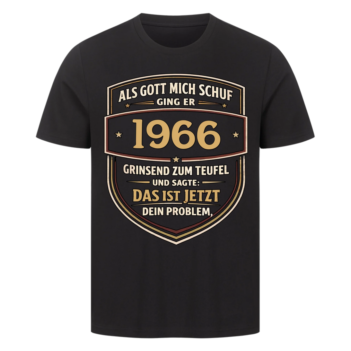 Als Gott mich schuf ging er [1966] zum Teufel personalisiert Premium T-Shirt 11