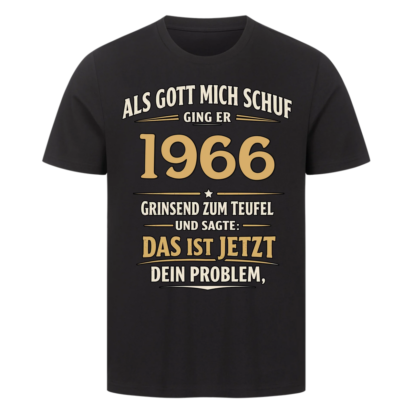 Als Gott mich schuf ging er [1966] zum Teufel personalisiert Premium T-Shirt 12