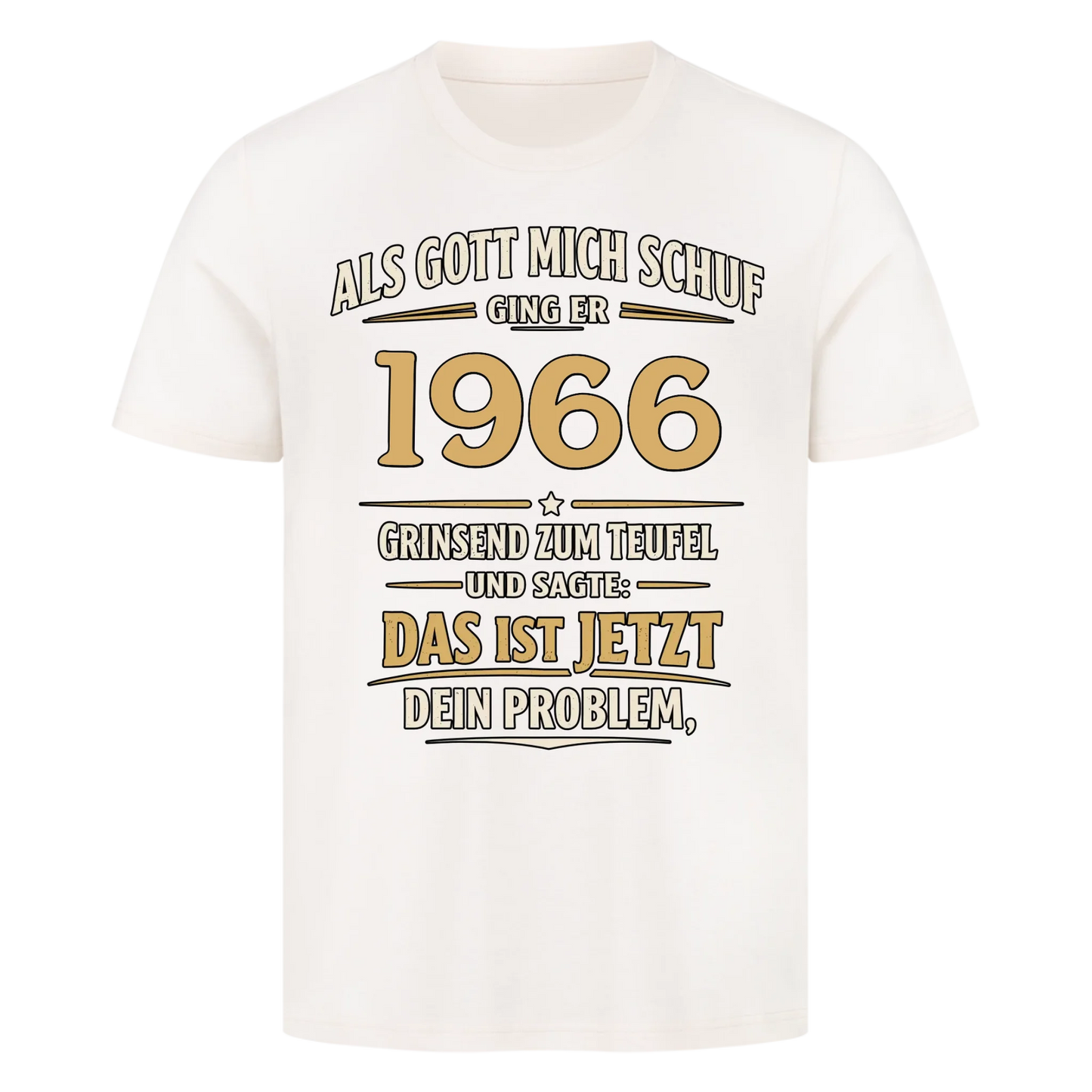 Als Gott mich schuf ging er [1966] zum Teufel personalisiert Premium T-Shirt 12