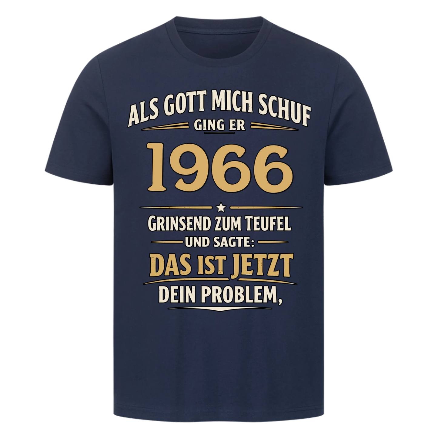 Als Gott mich schuf ging er [1966] zum Teufel personalisiert Premium T-Shirt 12