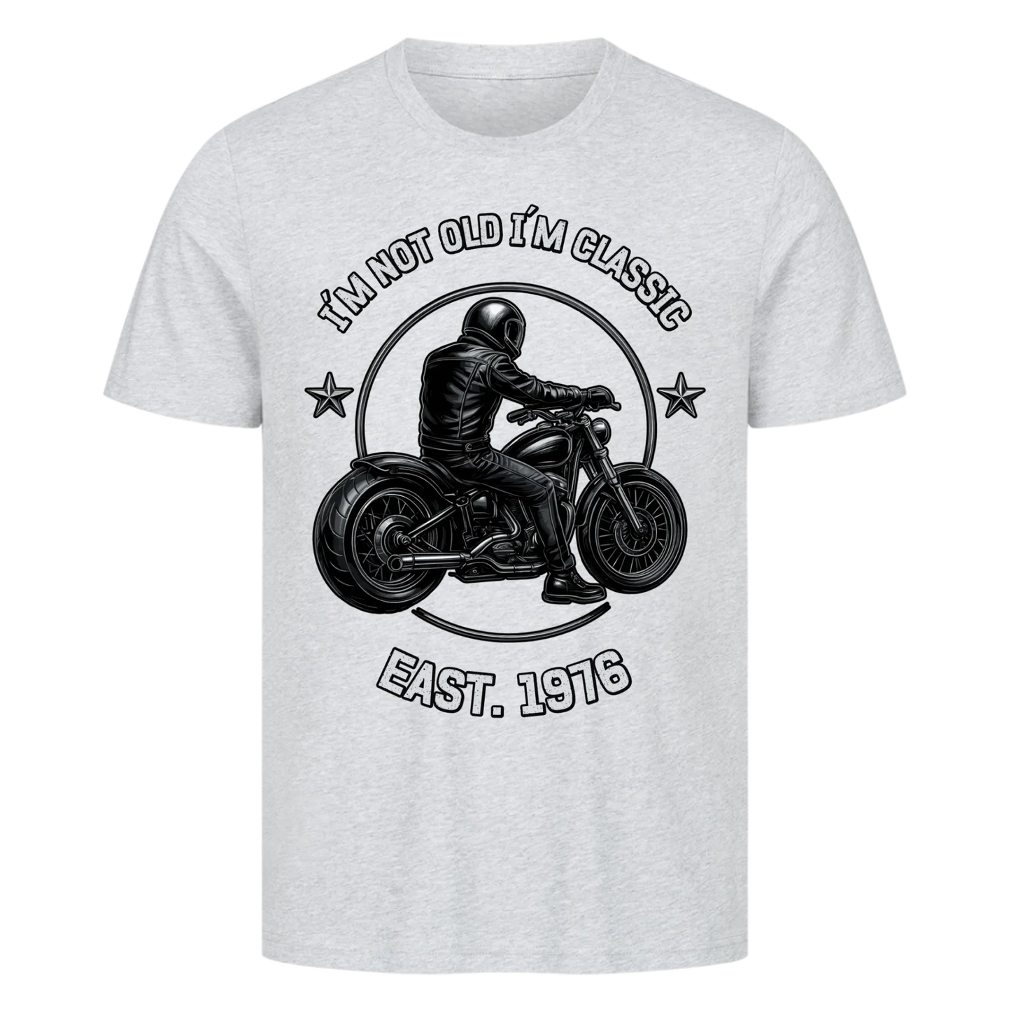 [I´m not old I´m classic] [Seit 1976] personalisiert Frontdruck Premium T-Shirt