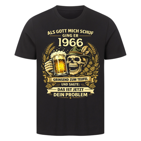 Als Gott mich schuf ging er [1966] zum Teufel personalisiert Premium T-Shirt d034