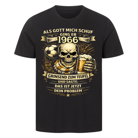 Als Gott mich schuf ging er [1966] zum Teufel personalisiert Premium T-Shirt d042