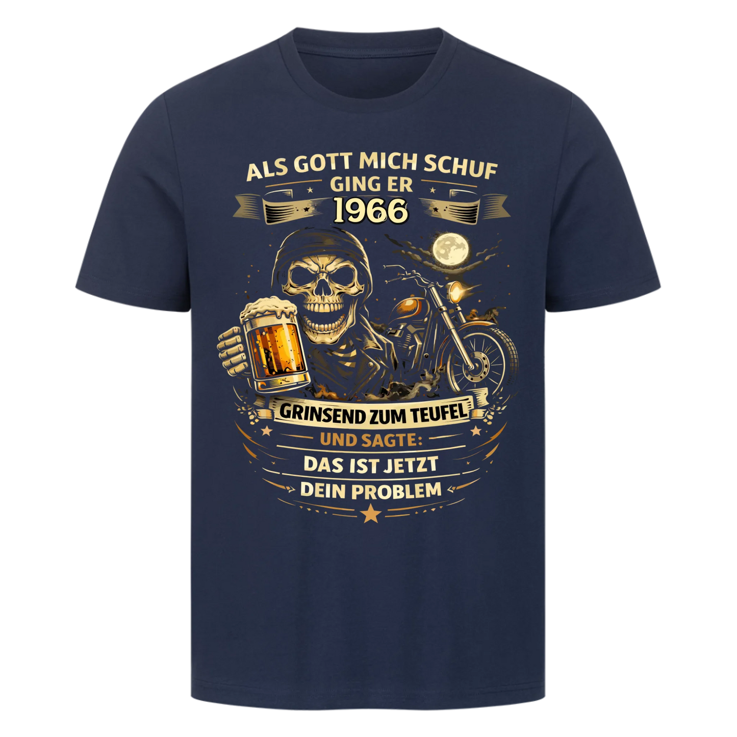 Als Gott mich schuf ging er [1966] zum Teufel personalisiert Premium T-Shirt d047