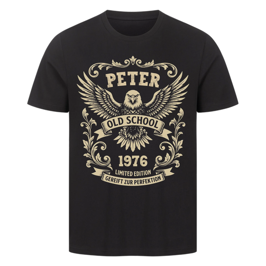 Biker Old School Vintage personalisiertes Premium T-Shirt