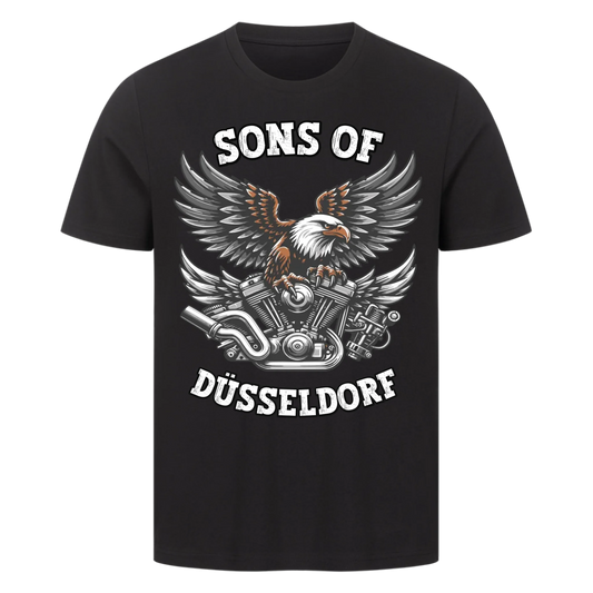 Biker Adler Motor personalisiertes Premium T-Shirt