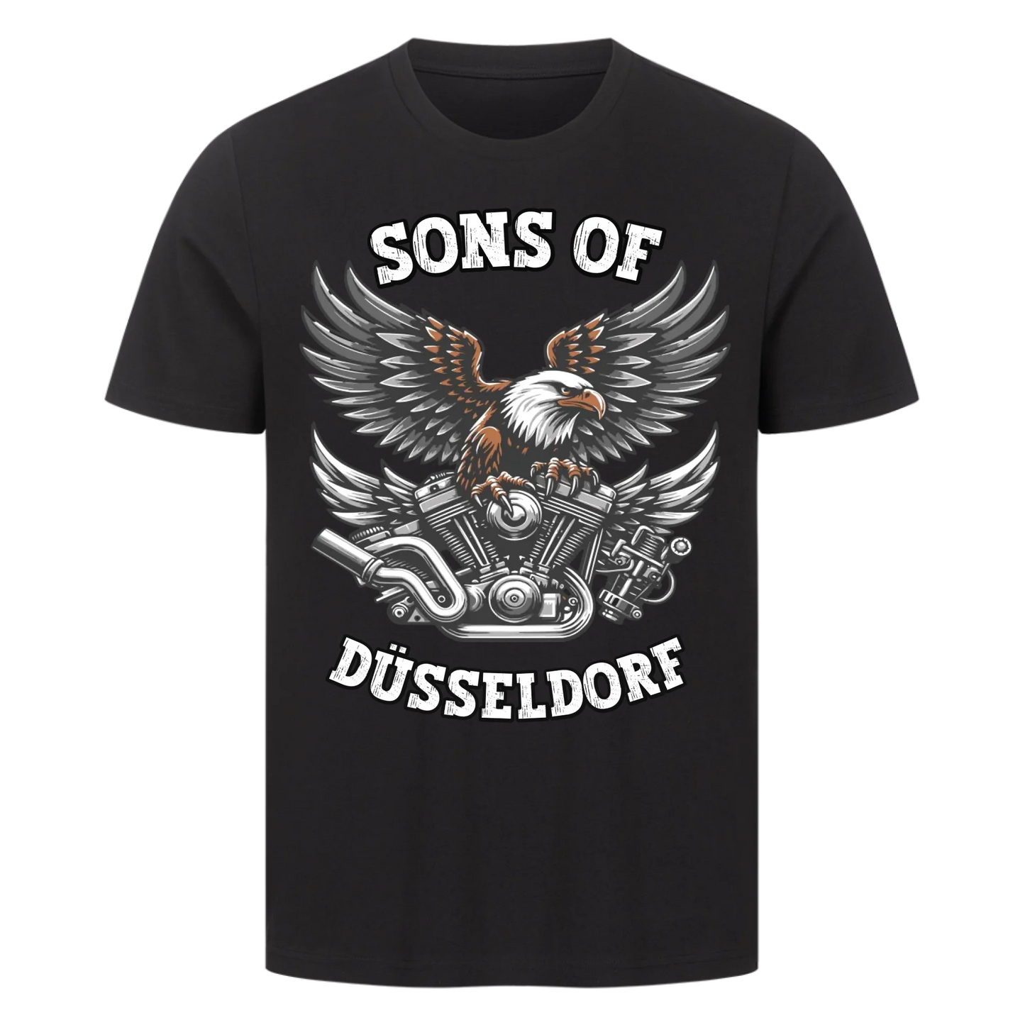 Biker Adler Motor personalisiertes Premium T-Shirt