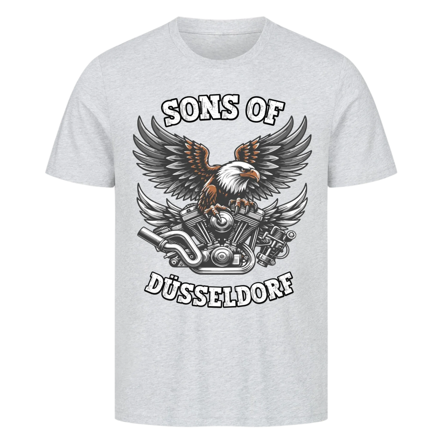 Biker Adler Motor personalisiertes Premium T-Shirt