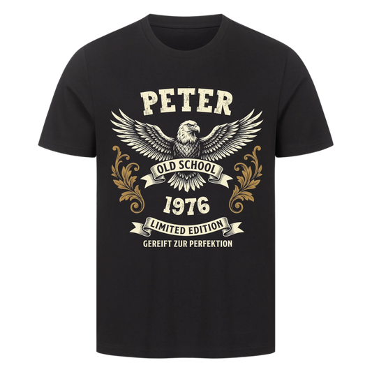 Biker Old School personalisiertes Premium T-Shirt
