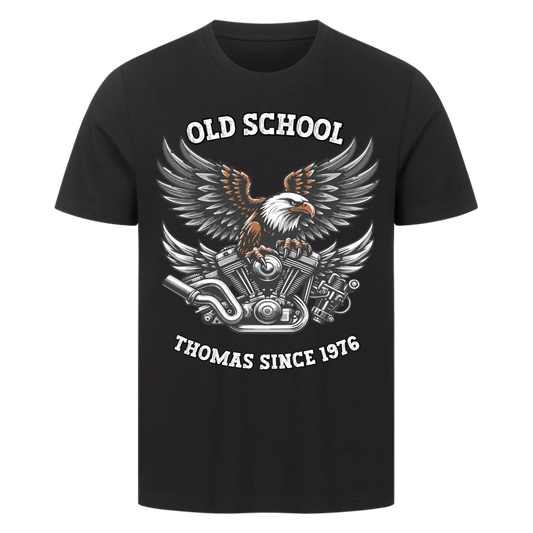 Biker Adler Motor personalisierte Premium T-Shirt