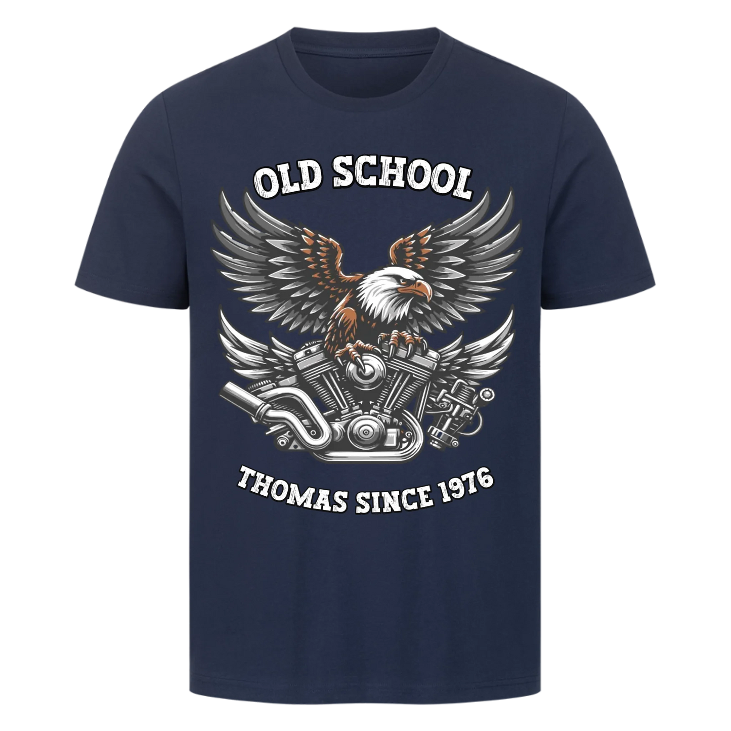 Biker Adler Motor personalisierte Premium T-Shirt