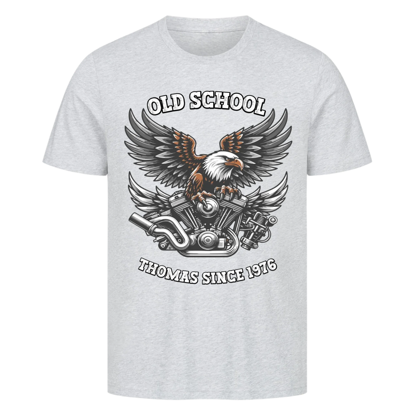 Biker Adler Motor personalisierte Premium T-Shirt