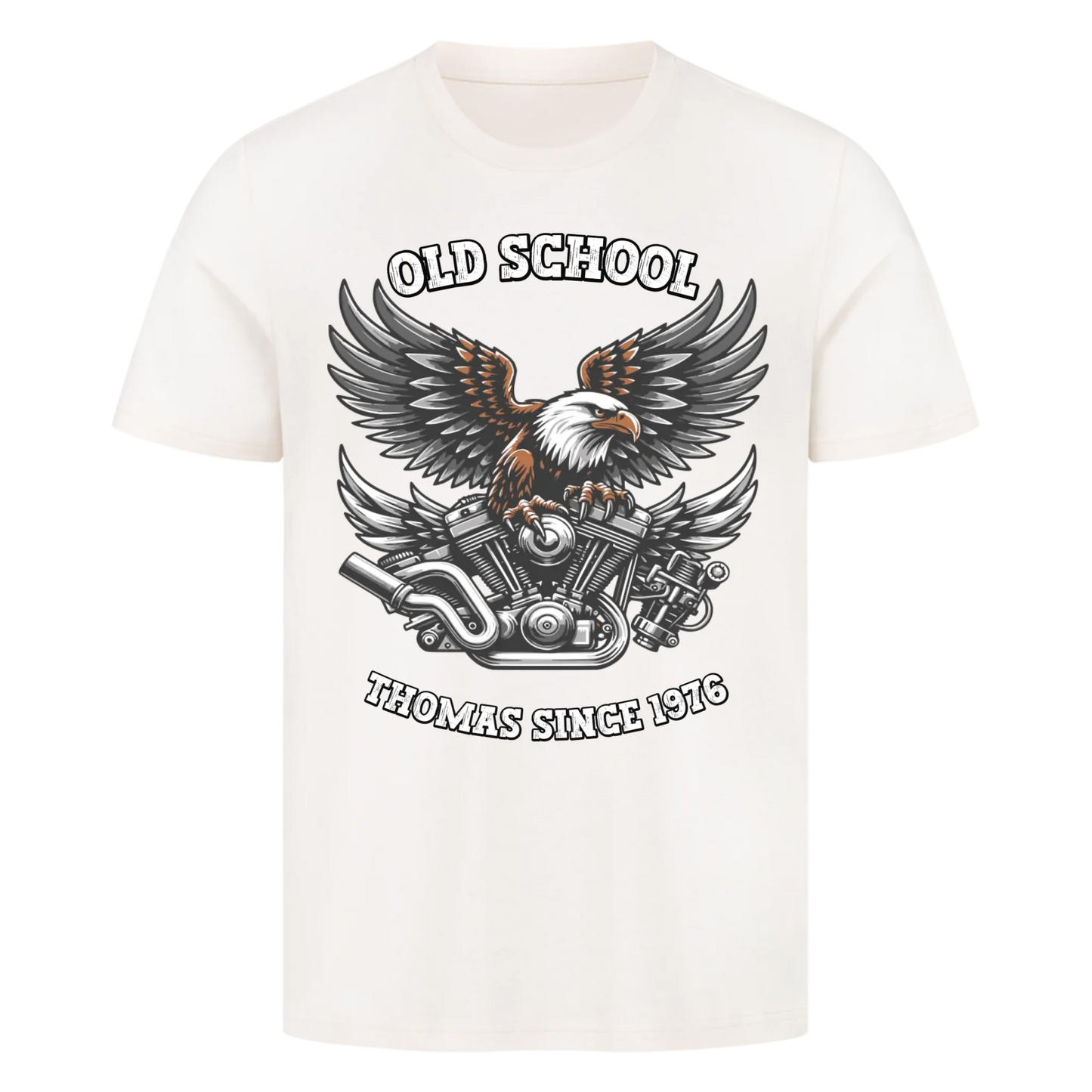 Biker Adler Motor personalisierte Premium T-Shirt