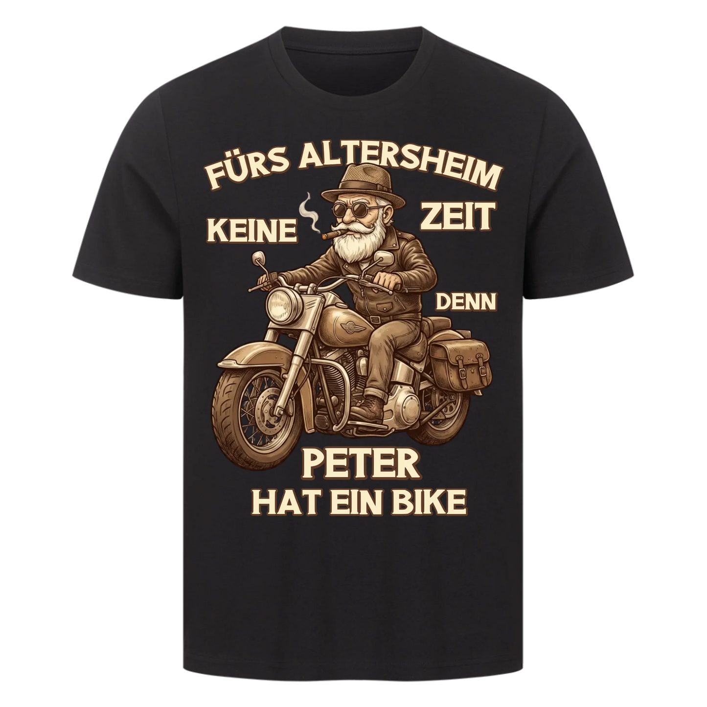 Fürs Altersheim keine Zeit personalisiertes Premium T-Shirt
