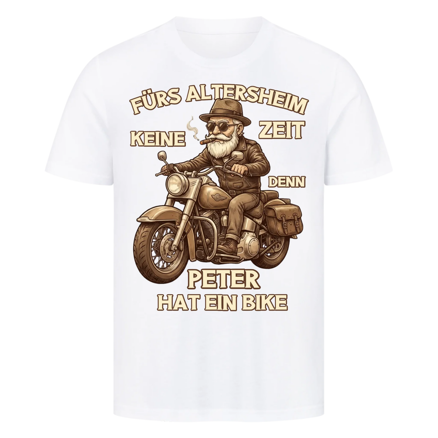 Fürs Altersheim keine Zeit personalisiertes Premium T-Shirt