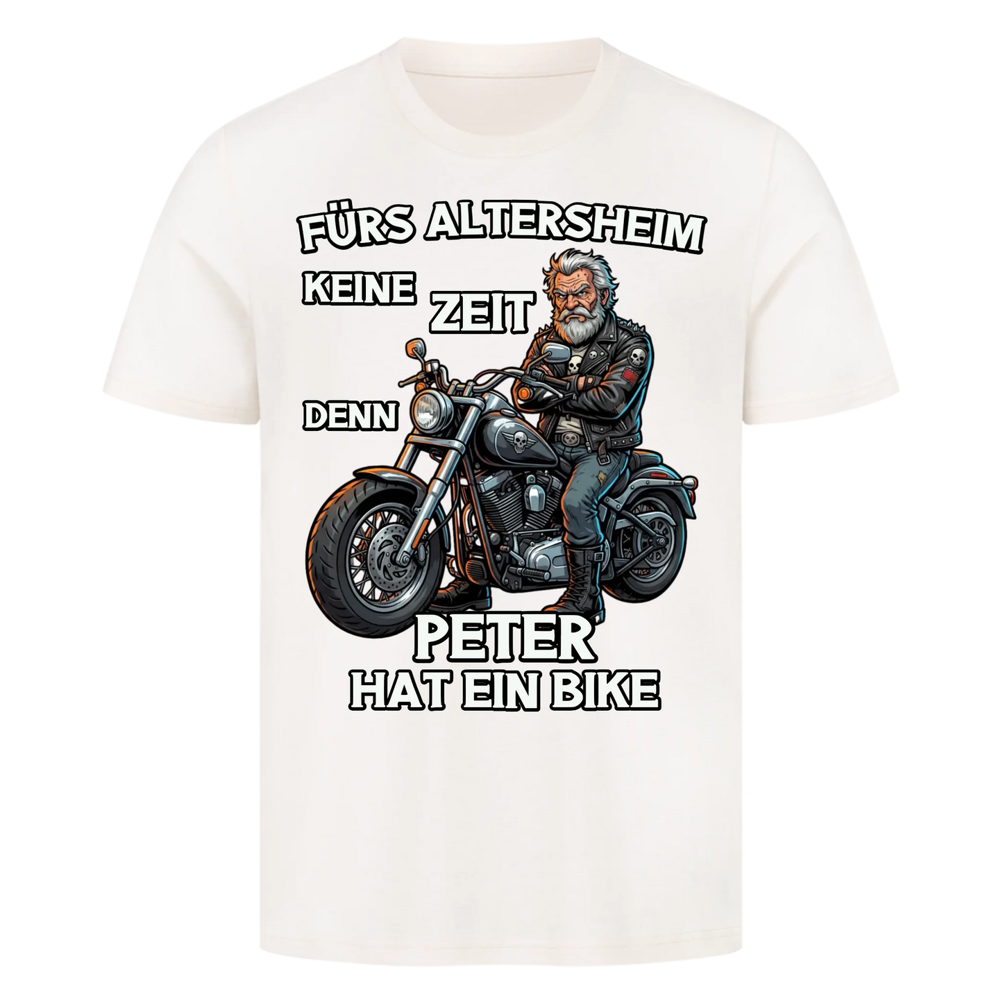 Fürs Altersheim keine Zeit Rentner personalisiertes Premium T-Shirt
