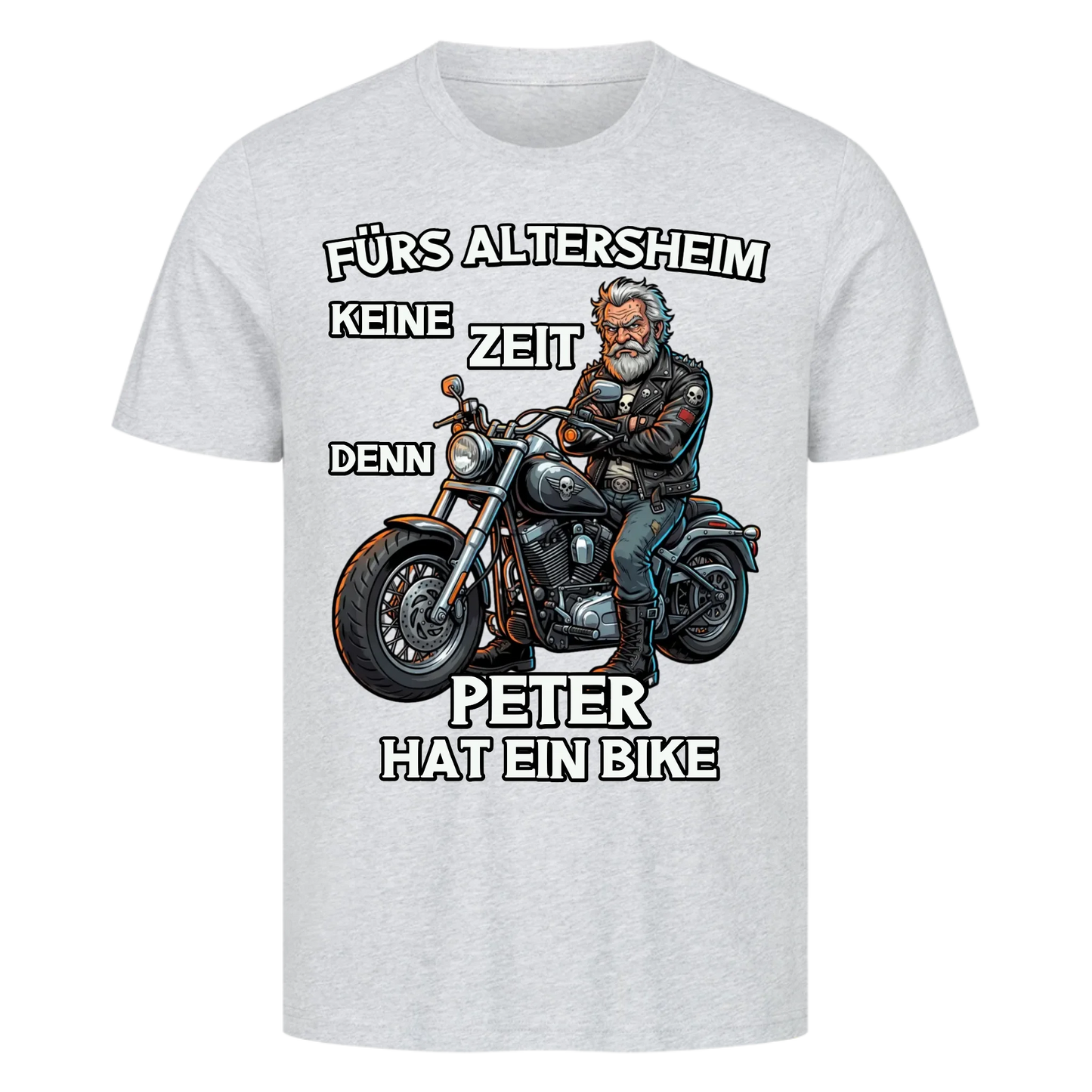Fürs Altersheim keine Zeit Rentner personalisiertes Premium T-Shirt