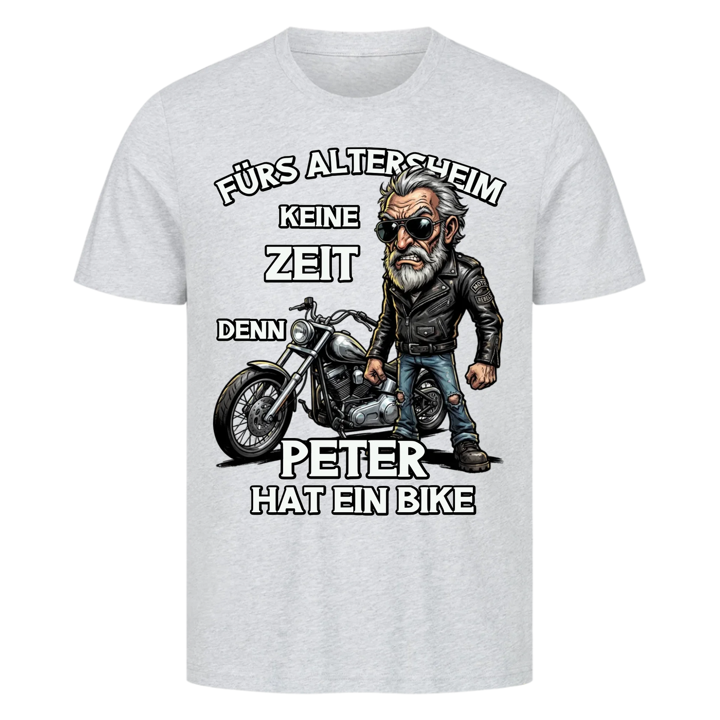 Fürs Altersheim keine Zeit cooler Rentner personalisiertes Premium T-Shirt
