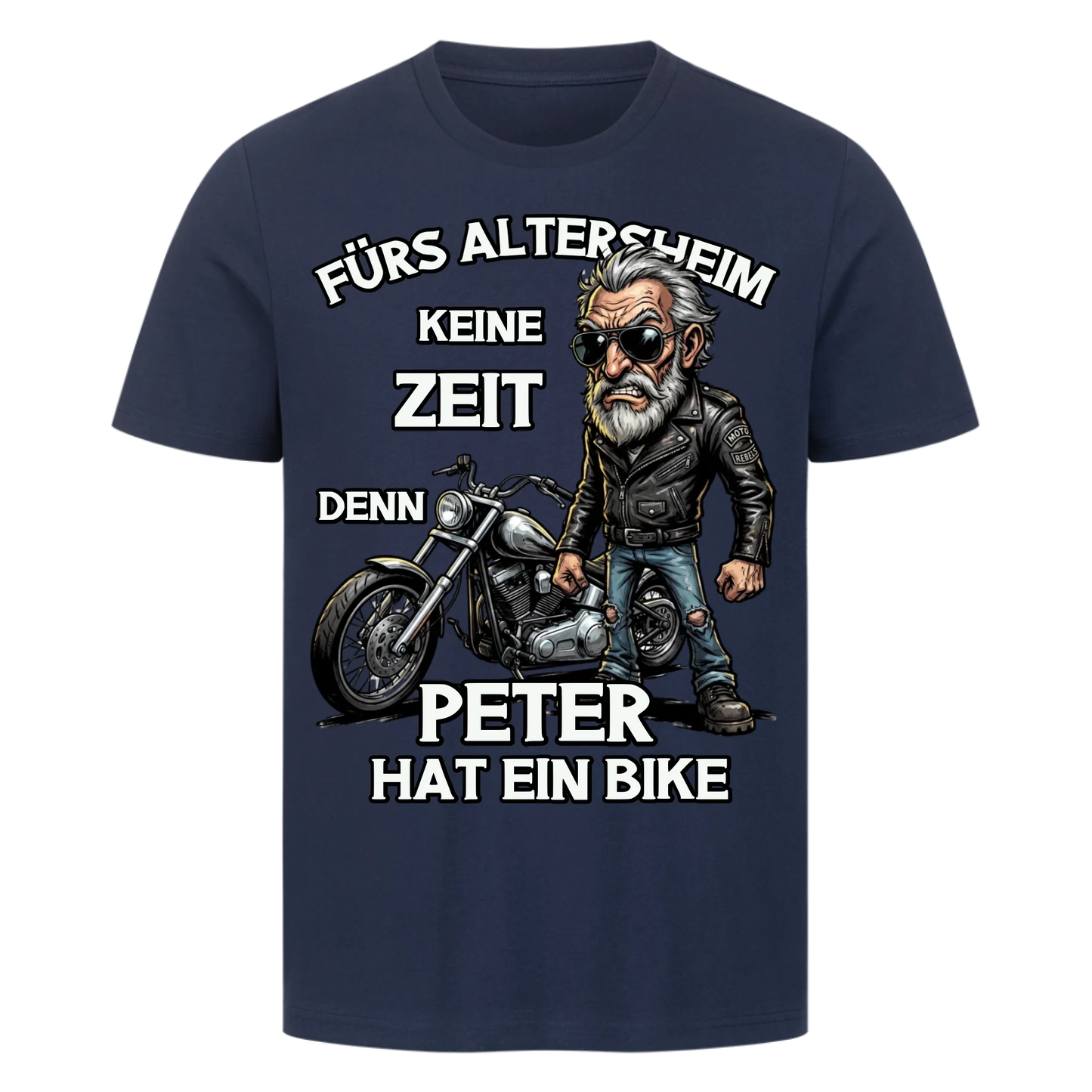Fürs Altersheim keine Zeit cooler Rentner personalisiertes Premium T-Shirt