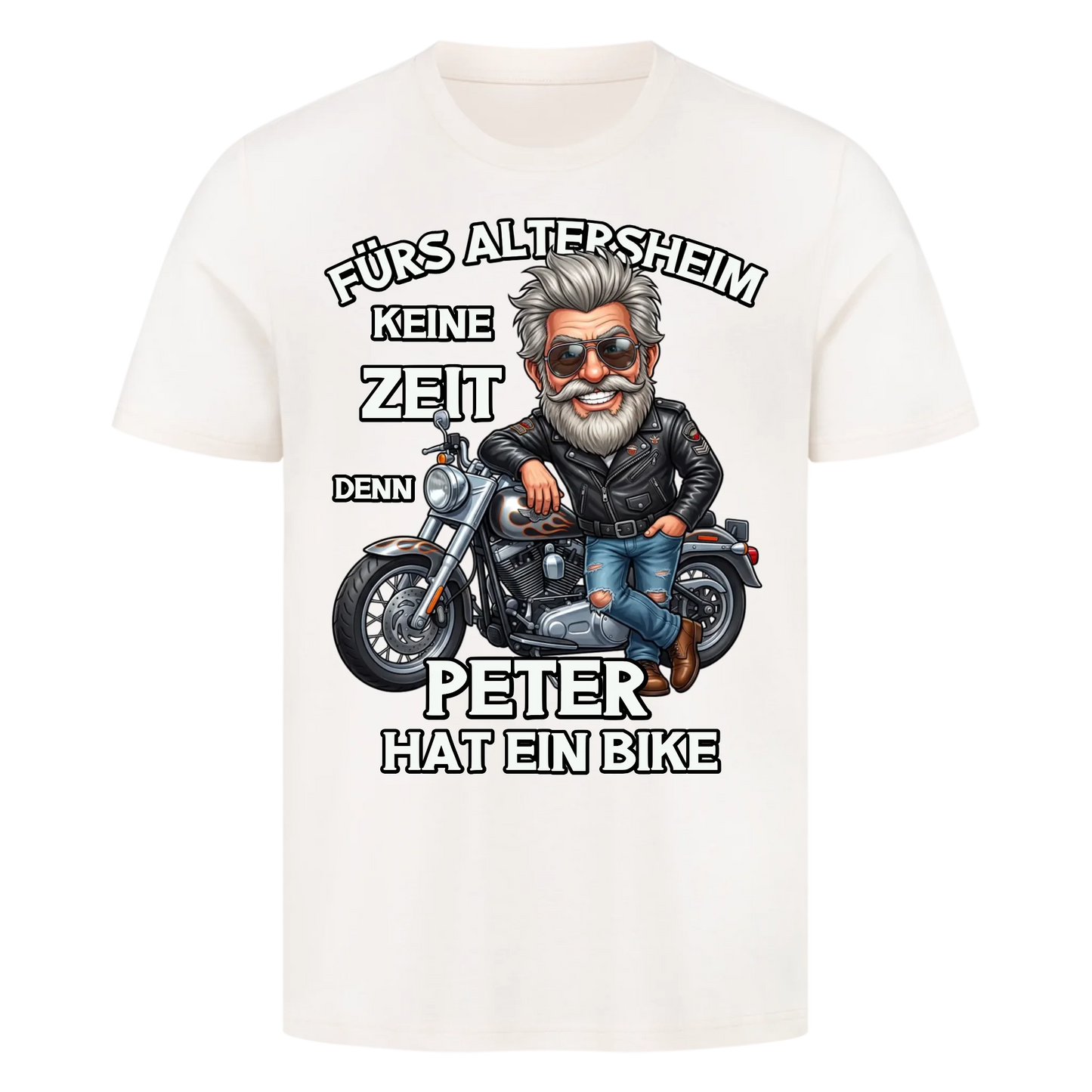 Fürs Altersheim keine Zeit lustiger Rentner personalisiertes Premium T-Shirt