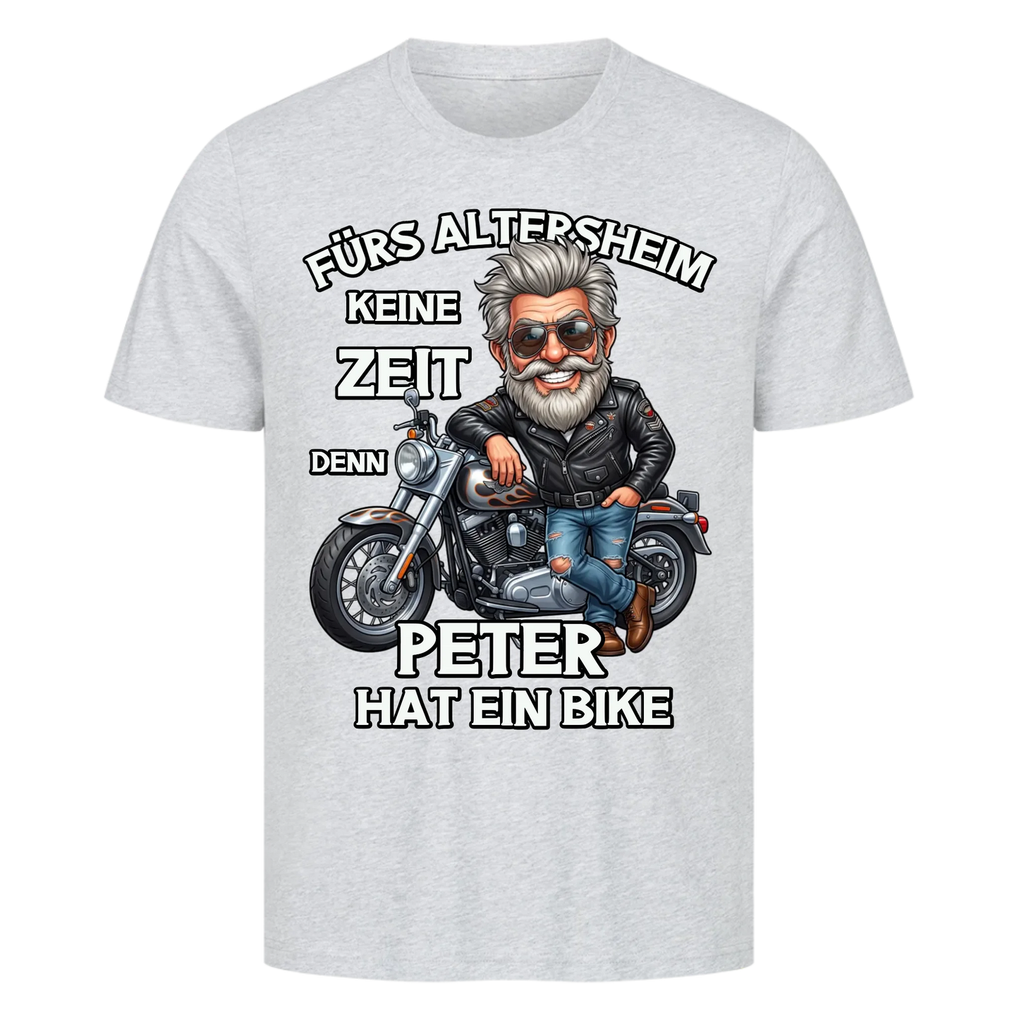 Fürs Altersheim keine Zeit lustiger Rentner personalisiertes Premium T-Shirt