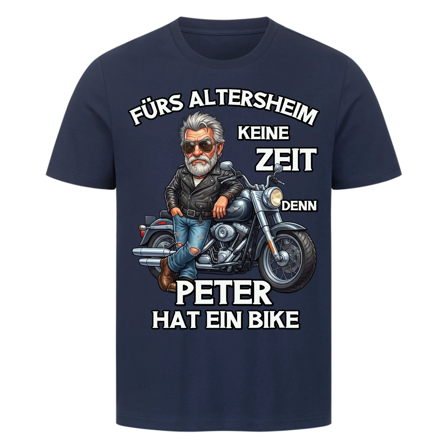 Fürs Altersheim keine Zeit lustiger Rentner personalisiert Premium T-Shirt copy