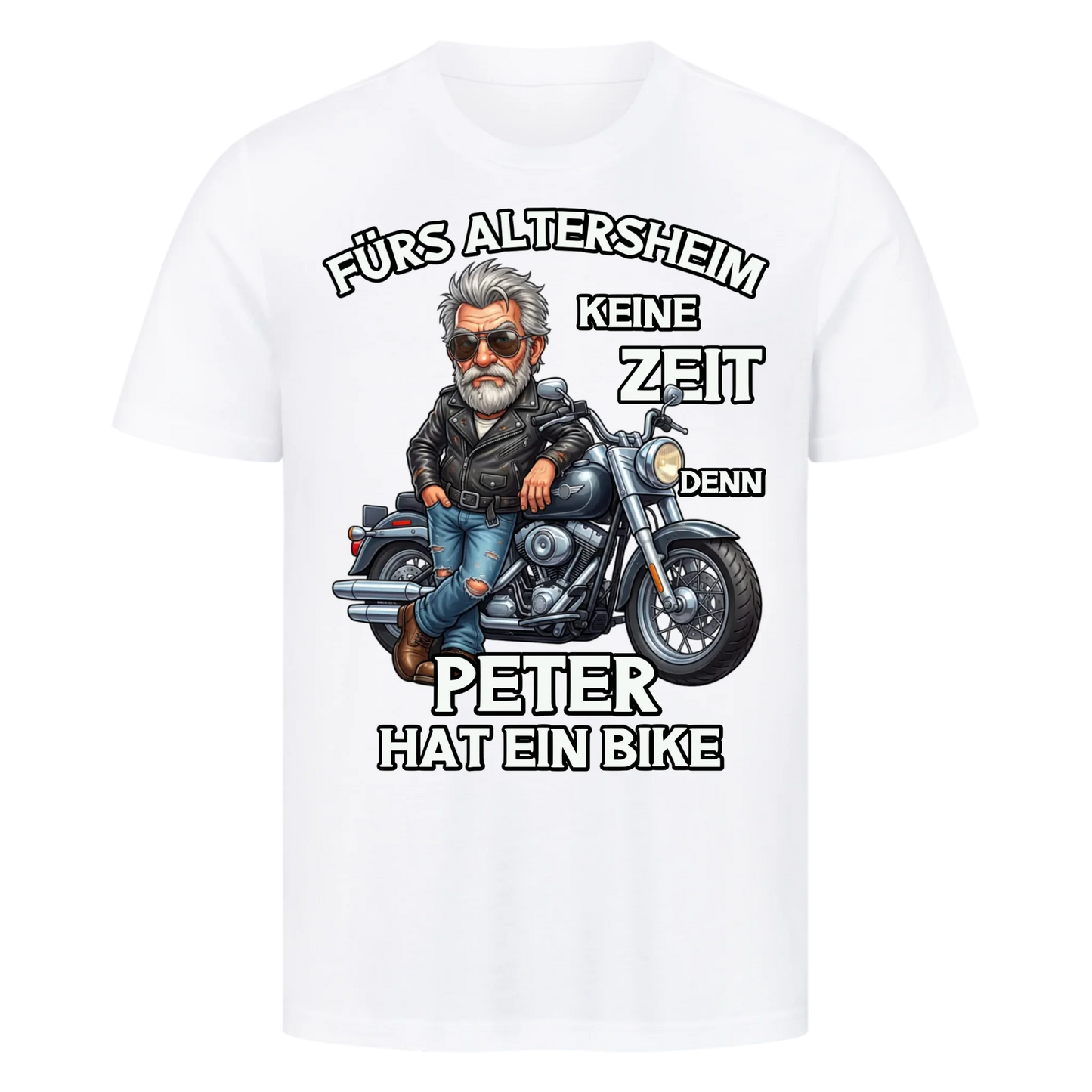 Fürs Altersheim keine Zeit lustiger Rentner personalisiert Premium T-Shirt copy