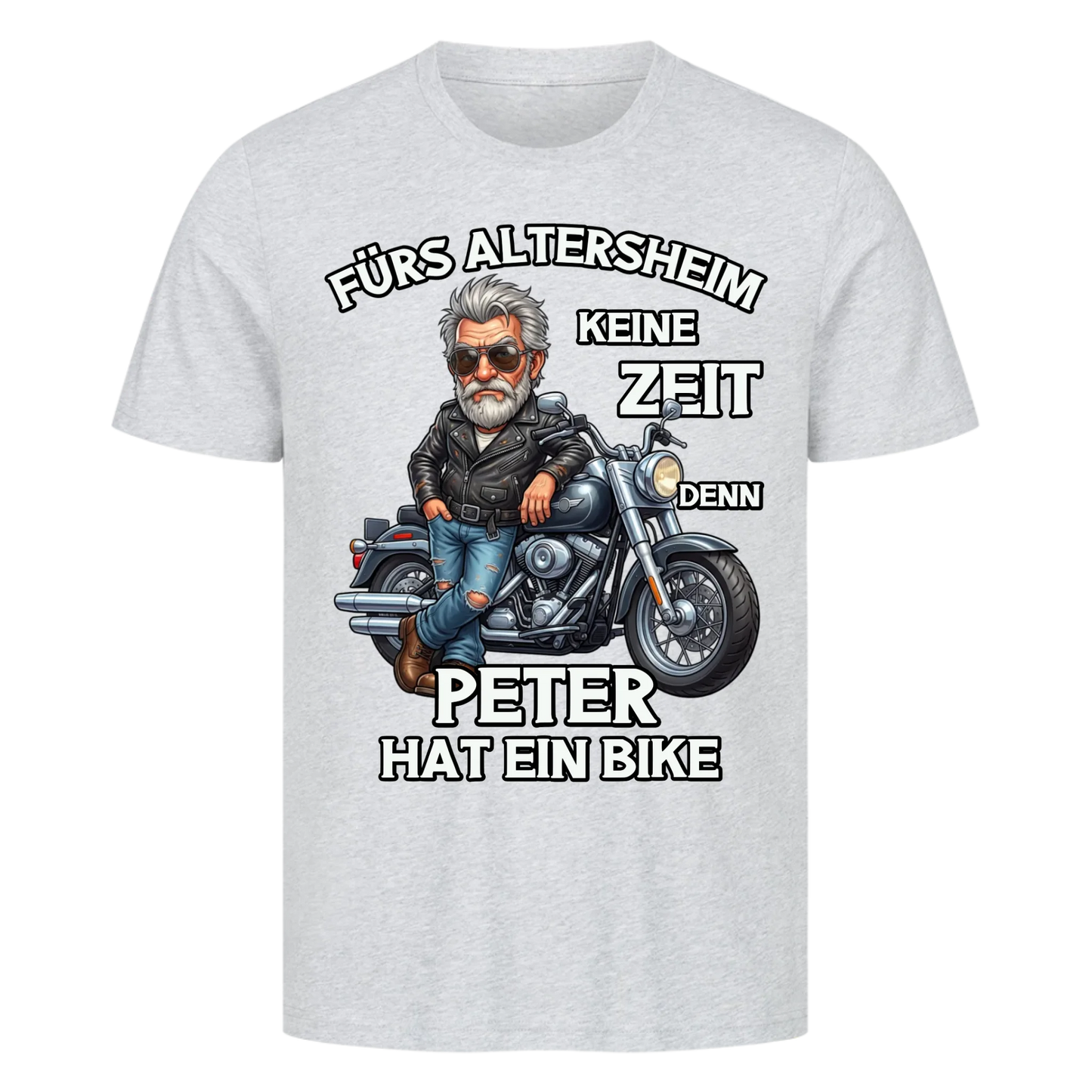 Fürs Altersheim keine Zeit lustiger Rentner personalisiert Premium T-Shirt copy
