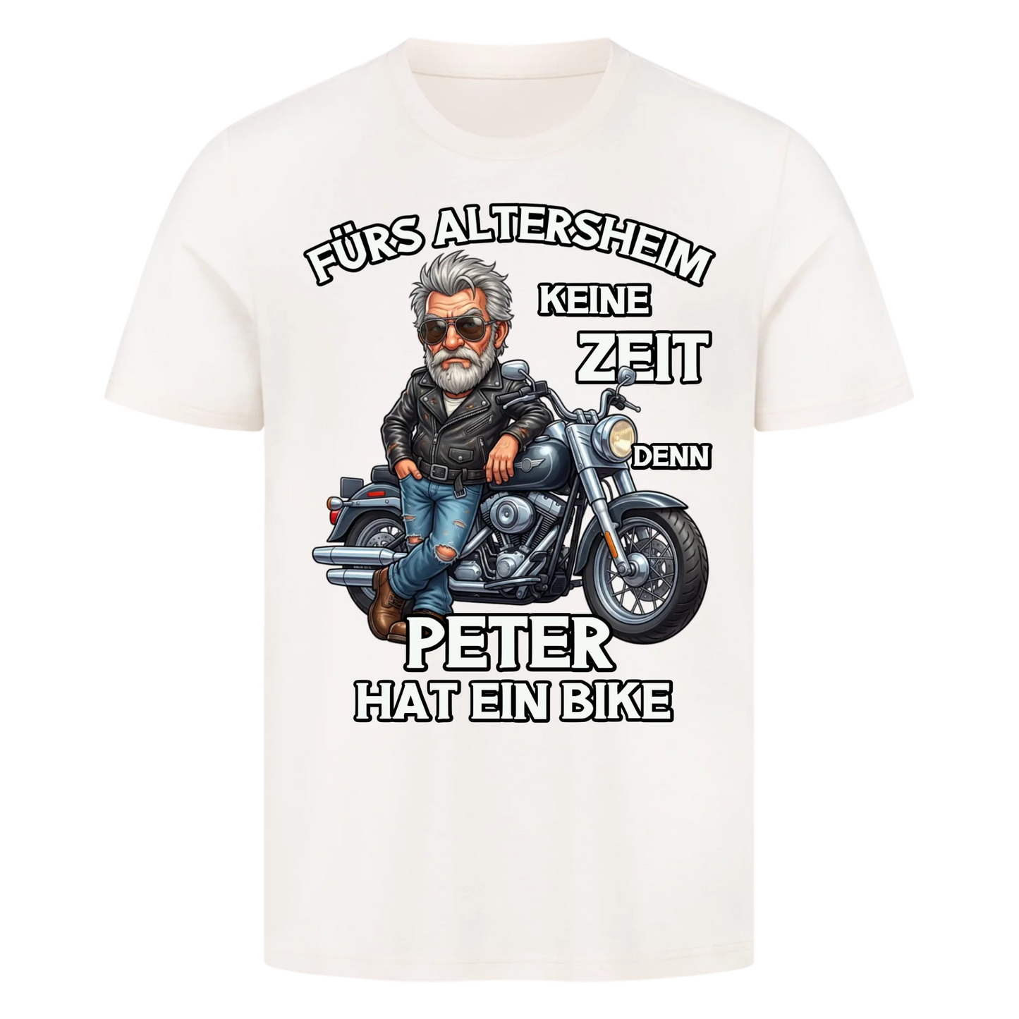 Fürs Altersheim keine Zeit lustiger Rentner personalisiert Premium T-Shirt copy