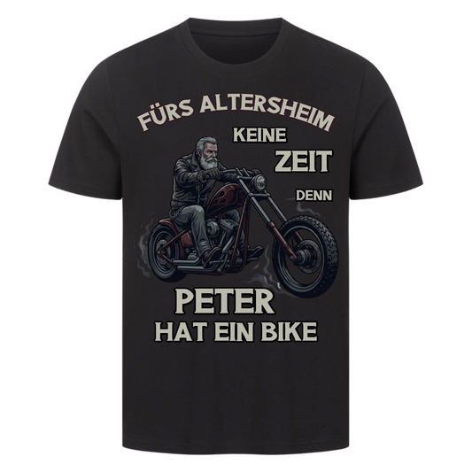 Fürs Altersheim keine Zeit  Rentner auf bike personalisiert Premium T-Shirt