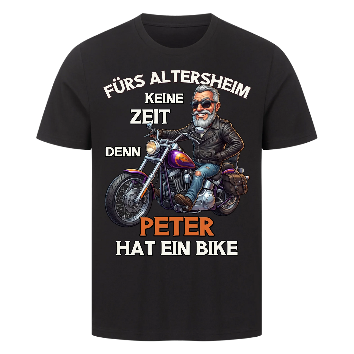 Fürs Altersheim keine Zeit cooler Rentner mit Stil personalisiertes Premium T-Shirt