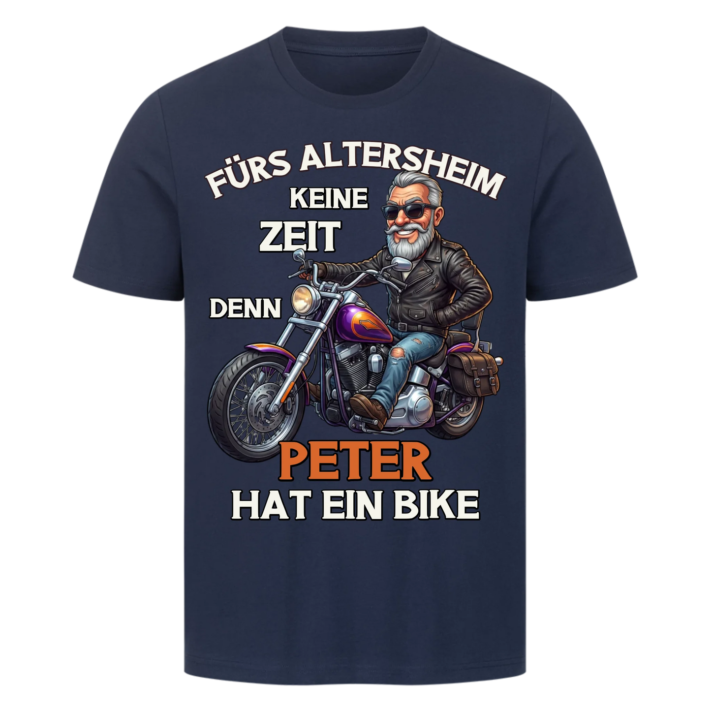 Fürs Altersheim keine Zeit cooler Rentner mit Stil personalisiertes Premium T-Shirt