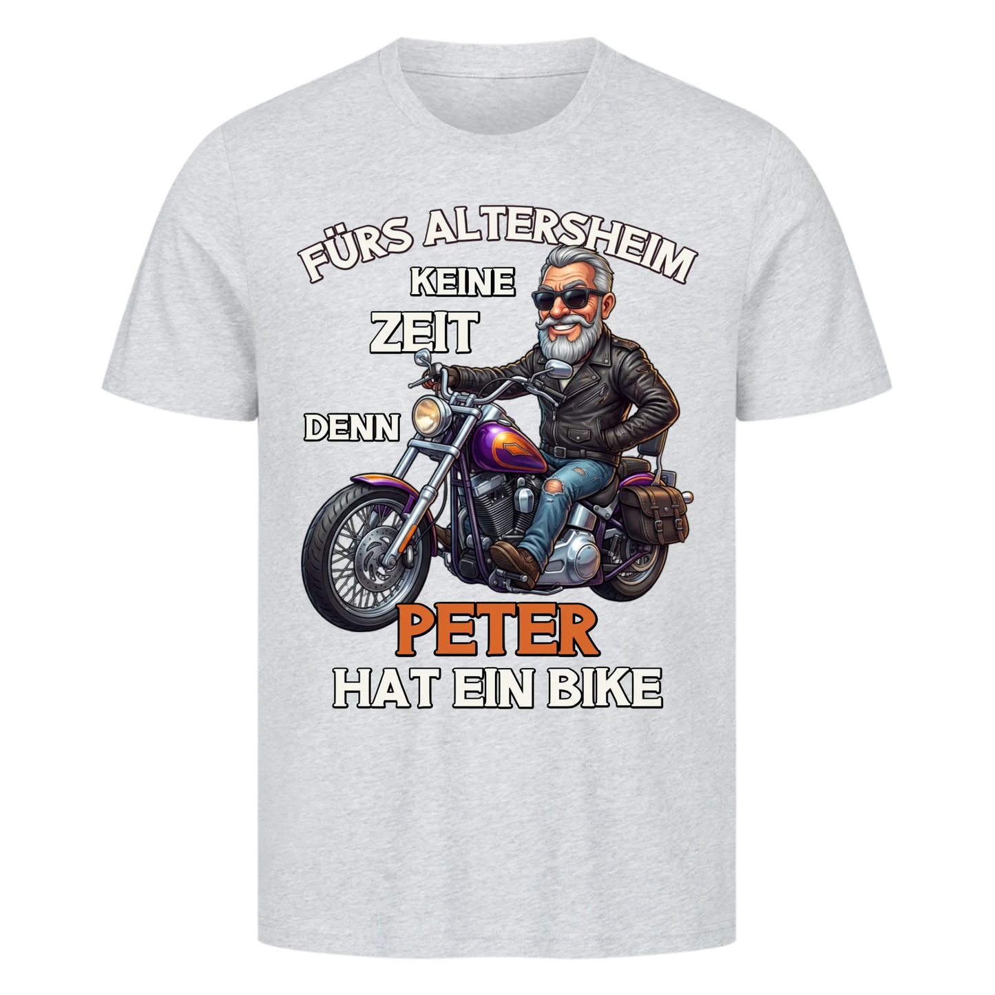 Fürs Altersheim keine Zeit cooler Rentner mit Stil personalisiertes Premium T-Shirt