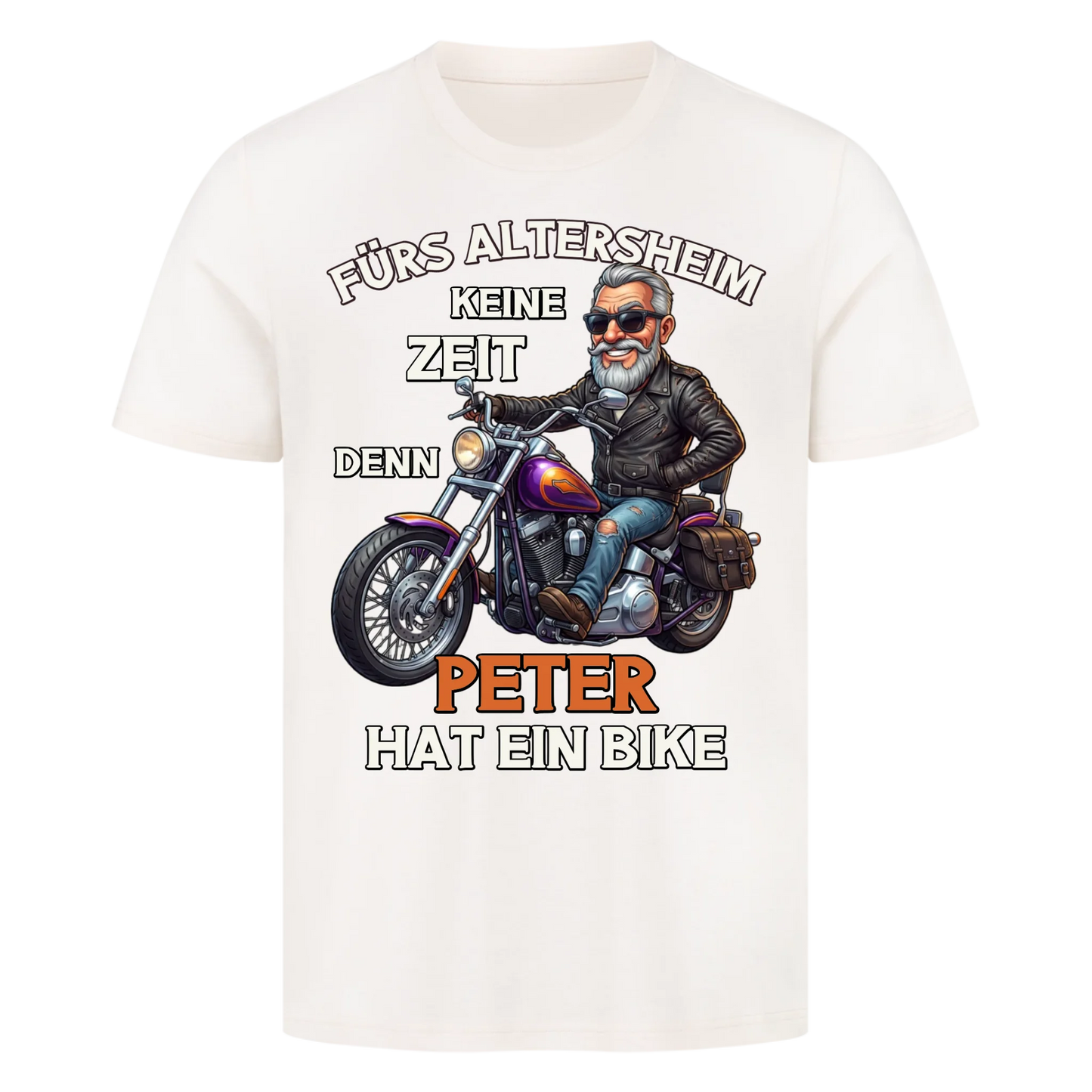 Fürs Altersheim keine Zeit cooler Rentner mit Stil personalisiertes Premium T-Shirt