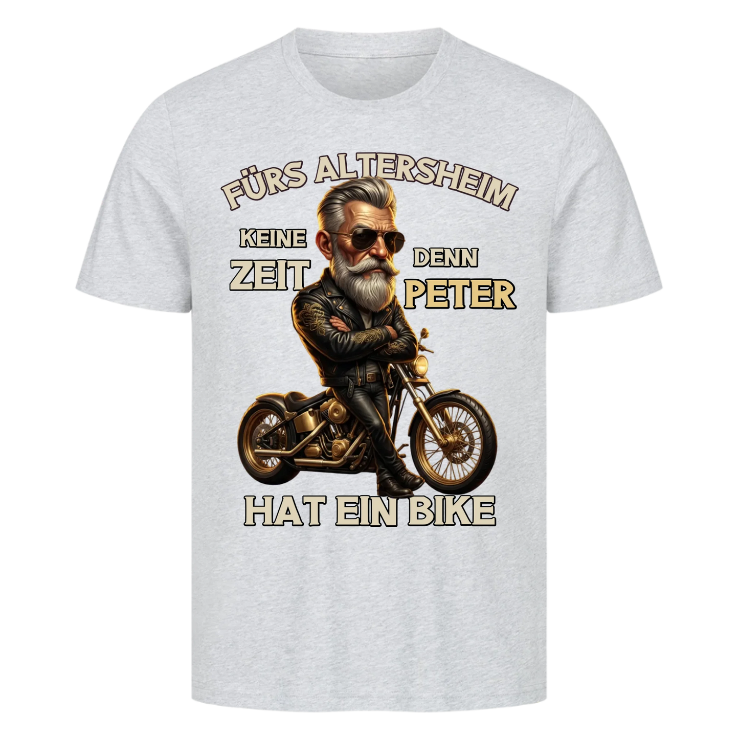 Fürs Altersheim keine Zeit Rentner edel personalisiertes Premium T-Shirt