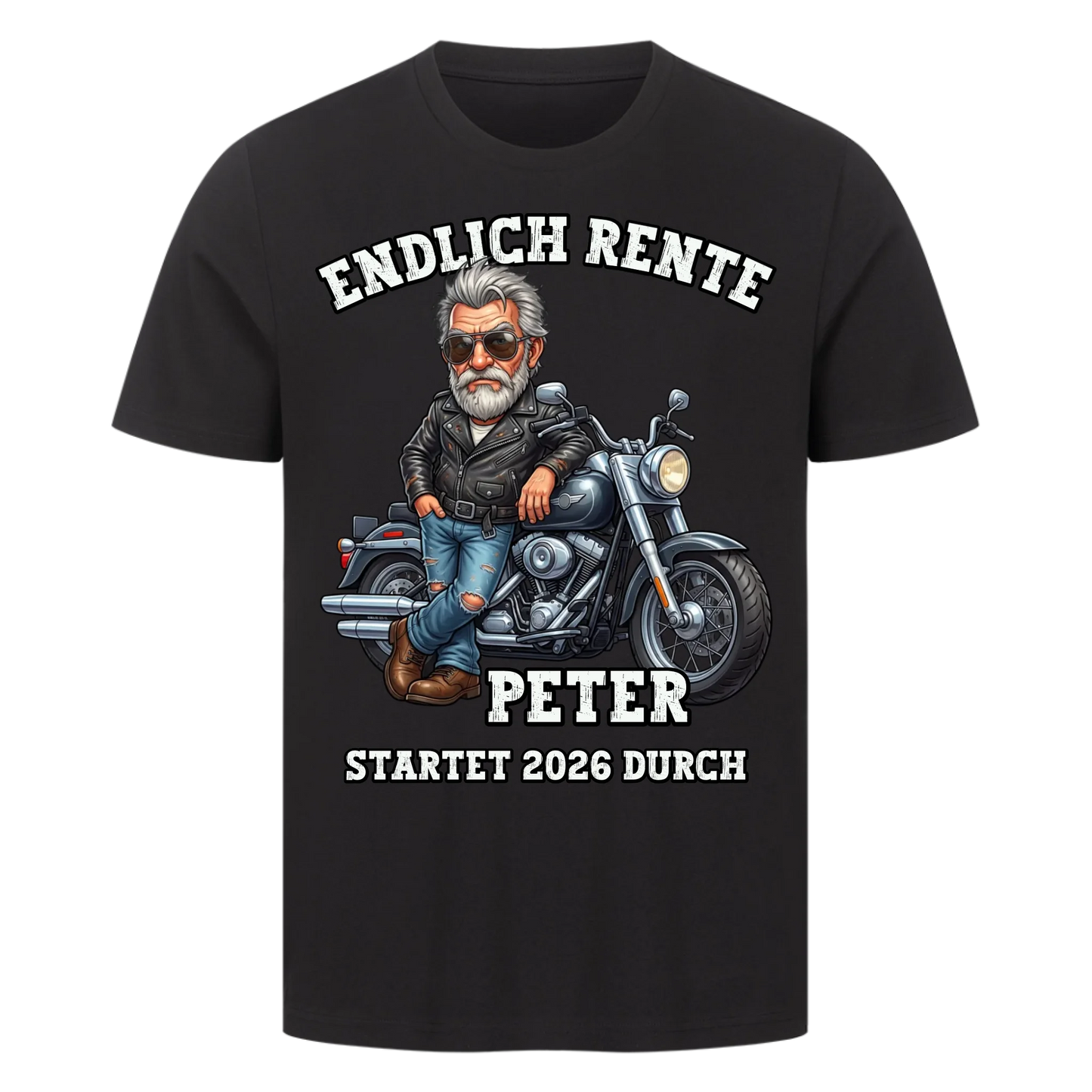 Endlich Rentner personalisiertes Premium T-Shirt