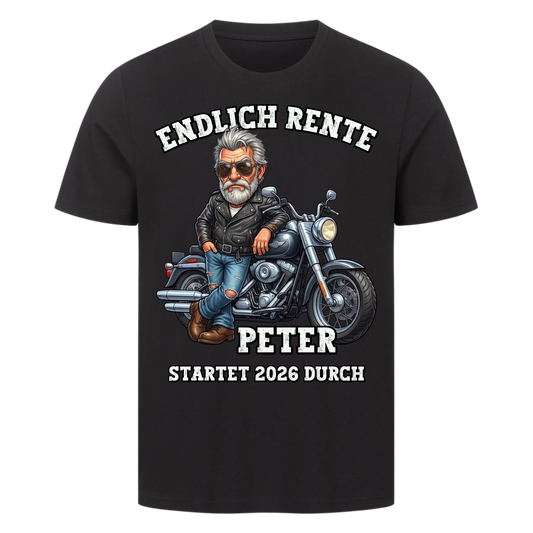 Endlich Rentner personalisiertes Premium T-Shirt