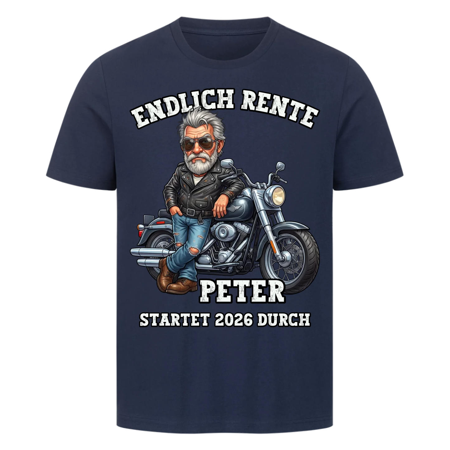 Endlich Rentner personalisiertes Premium T-Shirt